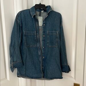 NWT H&M denim shirt